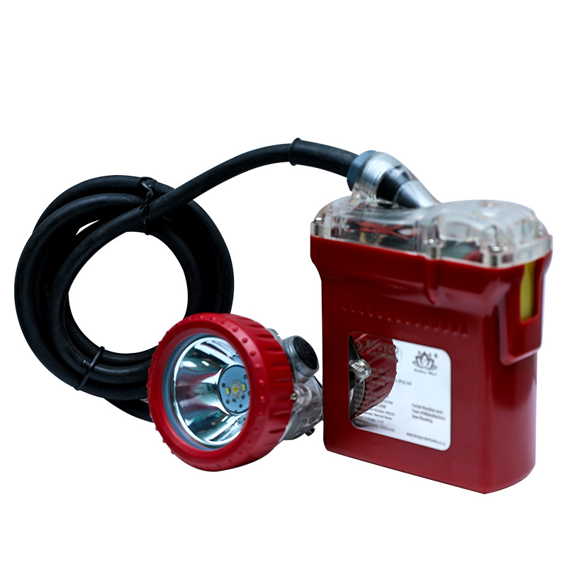 K5-D bányász sapkás lámpa barna színű